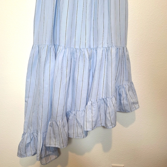 Frame Gemma Asymmetrical Dress In Ciel Multi Size Small - Picture 7 of 13